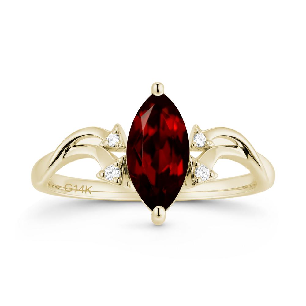 Marquise Cut Alexandrite Arrow Ring - LUO Jewelry #gemstone_Garnet