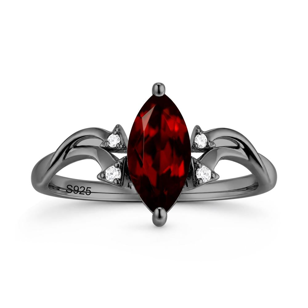 Marquise Cut Alexandrite Arrow Ring - LUO Jewelry #gemstone_Garnet