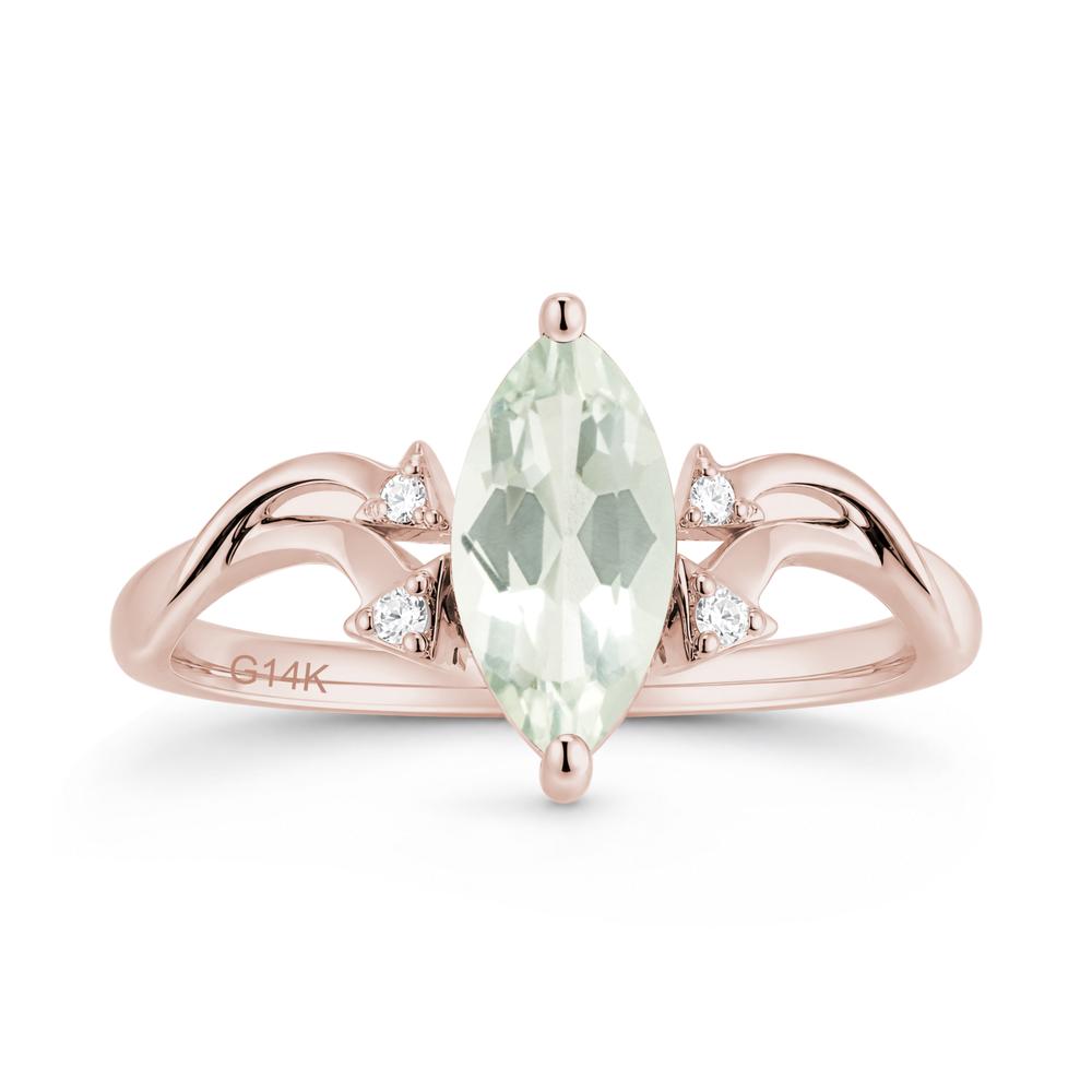 Marquise Cut Alexandrite Arrow Ring - LUO Jewelry #gemstone_Green Amethyst