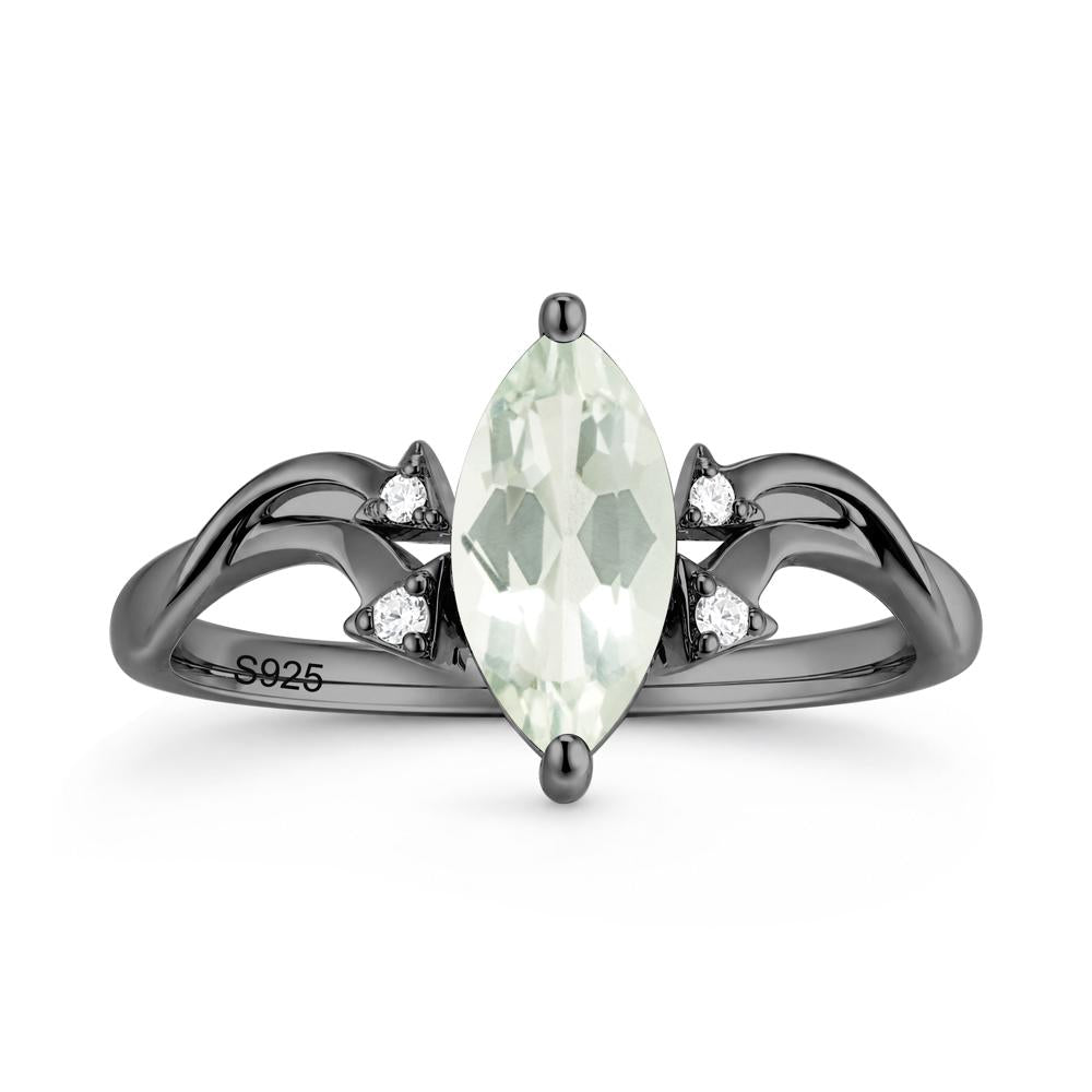 Marquise Cut Alexandrite Arrow Ring - LUO Jewelry #gemstone_Green Amethyst