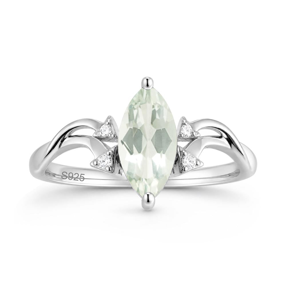 Marquise Cut Alexandrite Arrow Ring - LUO Jewelry #gemstone_Green Amethyst