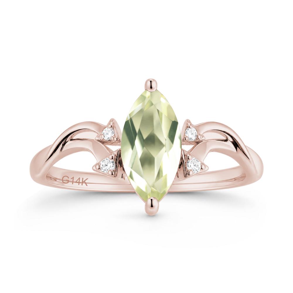 Marquise Cut Alexandrite Arrow Ring - LUO Jewelry #gemstone_Lemon Quartz