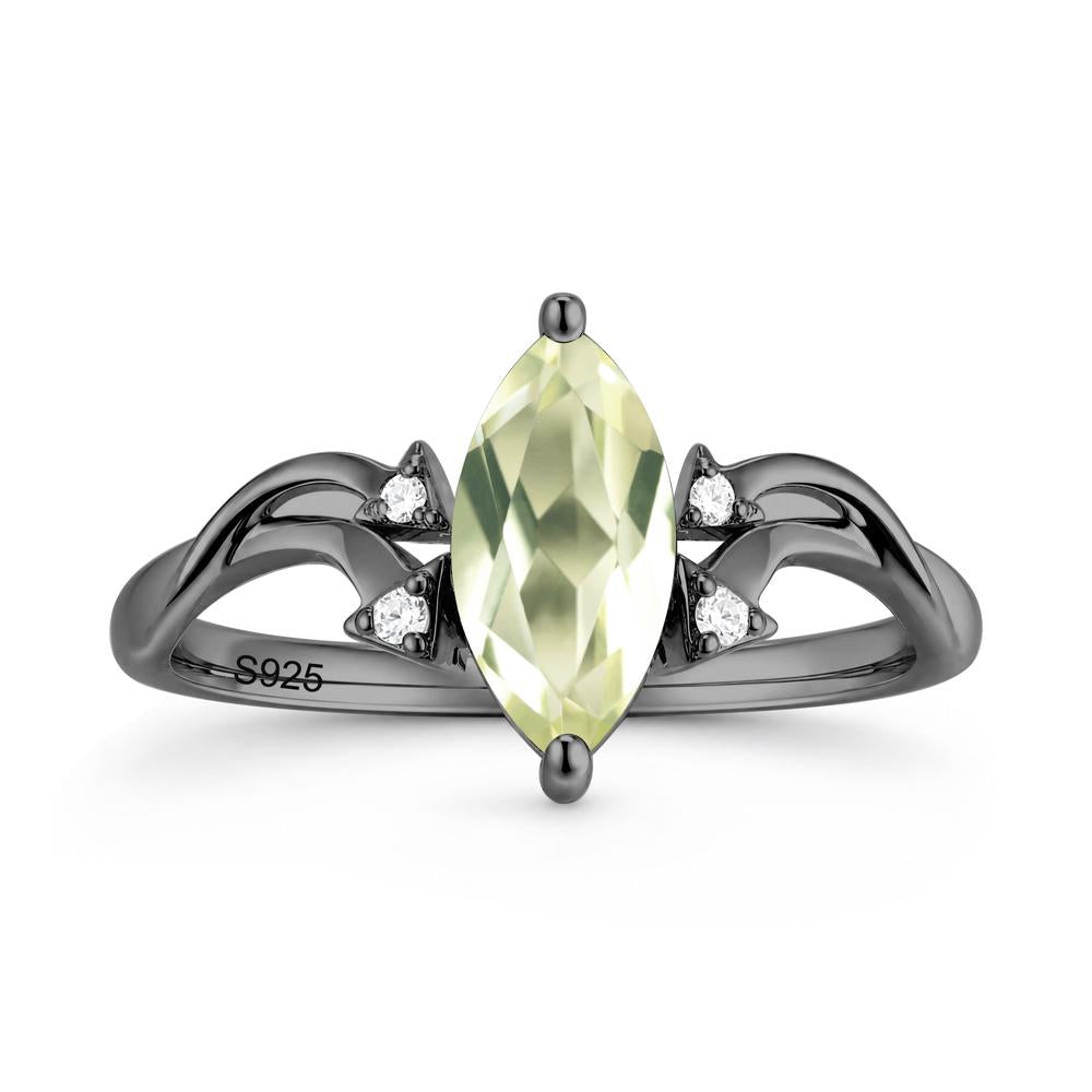 Marquise Cut Alexandrite Arrow Ring - LUO Jewelry #gemstone_Lemon Quartz