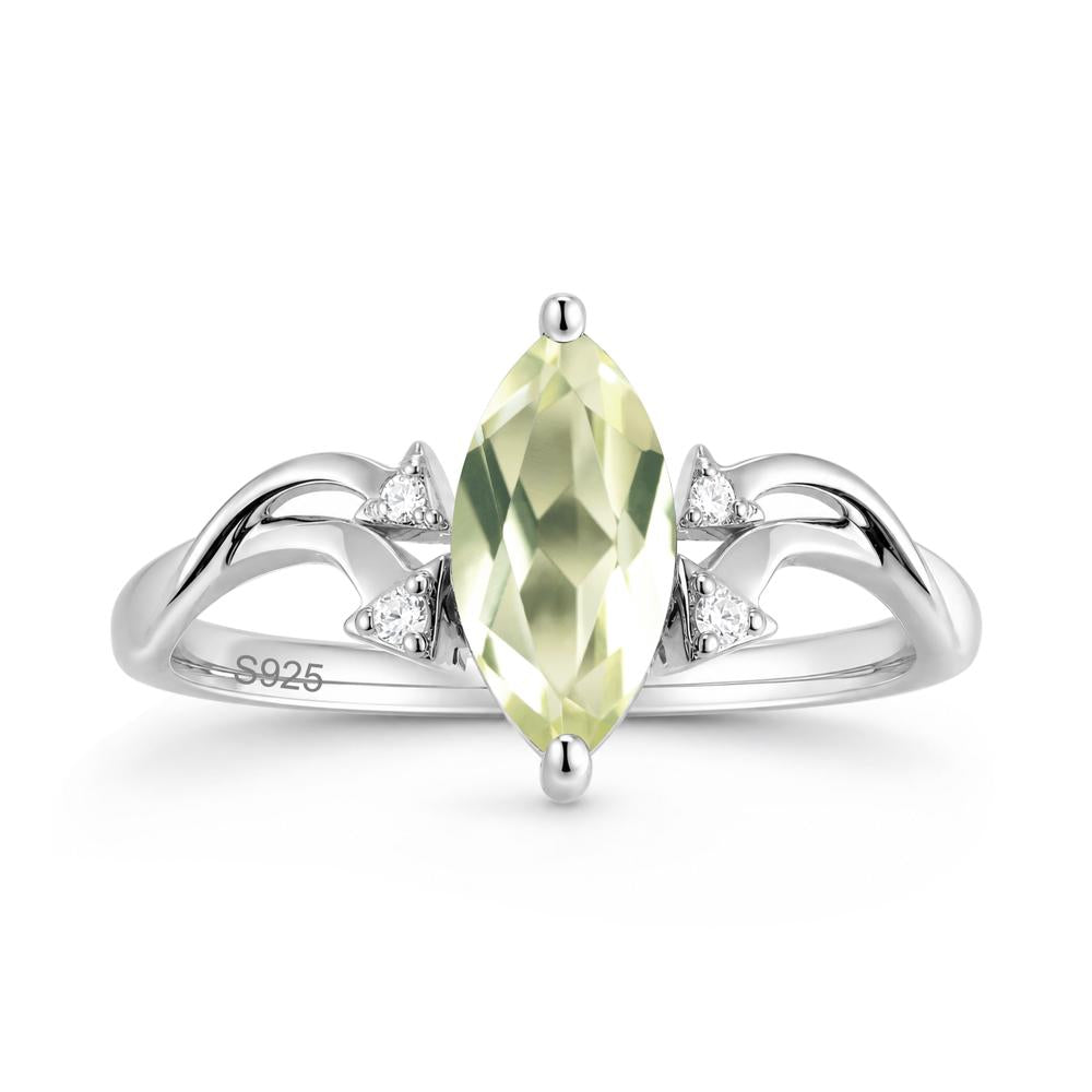 Marquise Cut Alexandrite Arrow Ring - LUO Jewelry #gemstone_Lemon Quartz