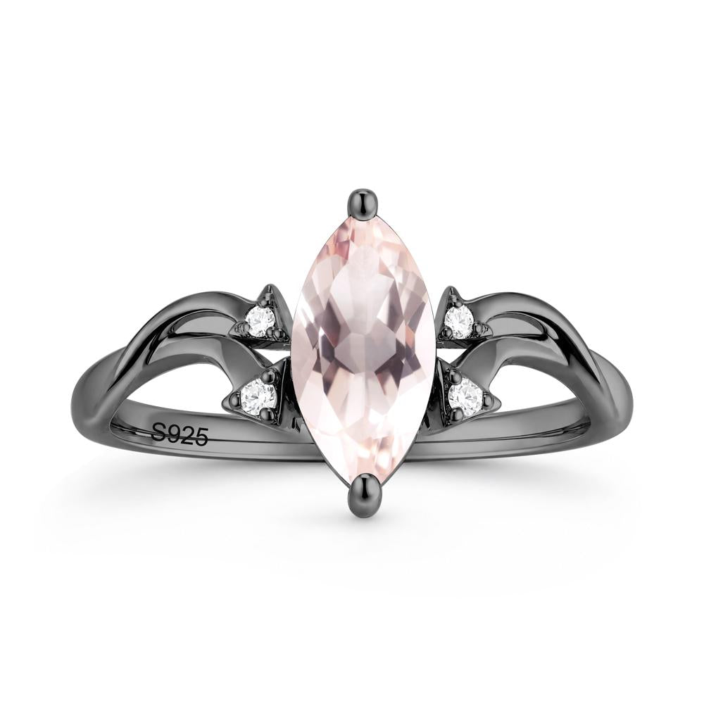 Marquise Cut Alexandrite Arrow Ring - LUO Jewelry #gemstone_Morganite