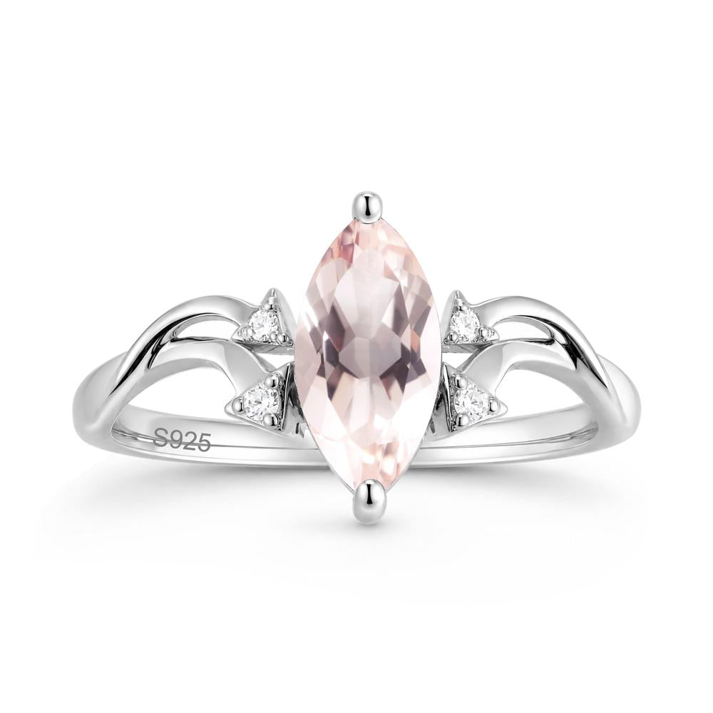 Marquise Cut Alexandrite Arrow Ring - LUO Jewelry #gemstone_Morganite