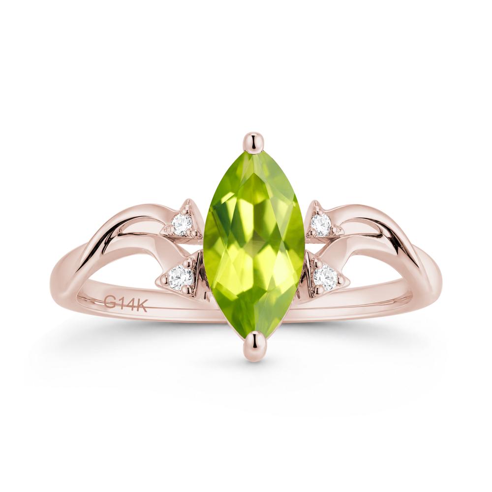 Marquise Cut Alexandrite Arrow Ring - LUO Jewelry #gemstone_Peridot