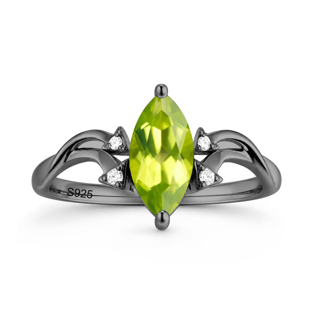 Marquise Cut Alexandrite Arrow Ring - LUO Jewelry #gemstone_Peridot