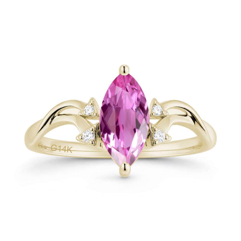 Marquise Cut Alexandrite Arrow Ring - LUO Jewelry #gemstone_Pink Sapphire