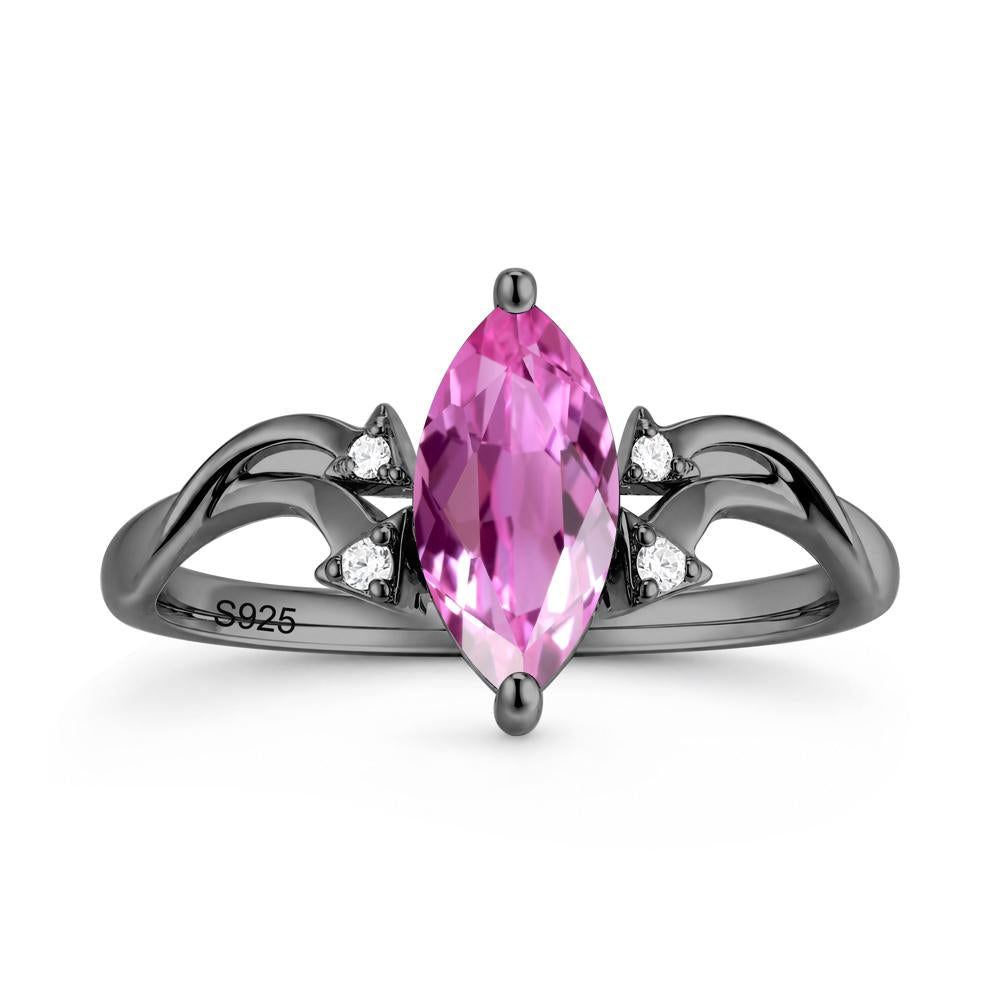 Marquise Cut Alexandrite Arrow Ring - LUO Jewelry #gemstone_Pink Sapphire