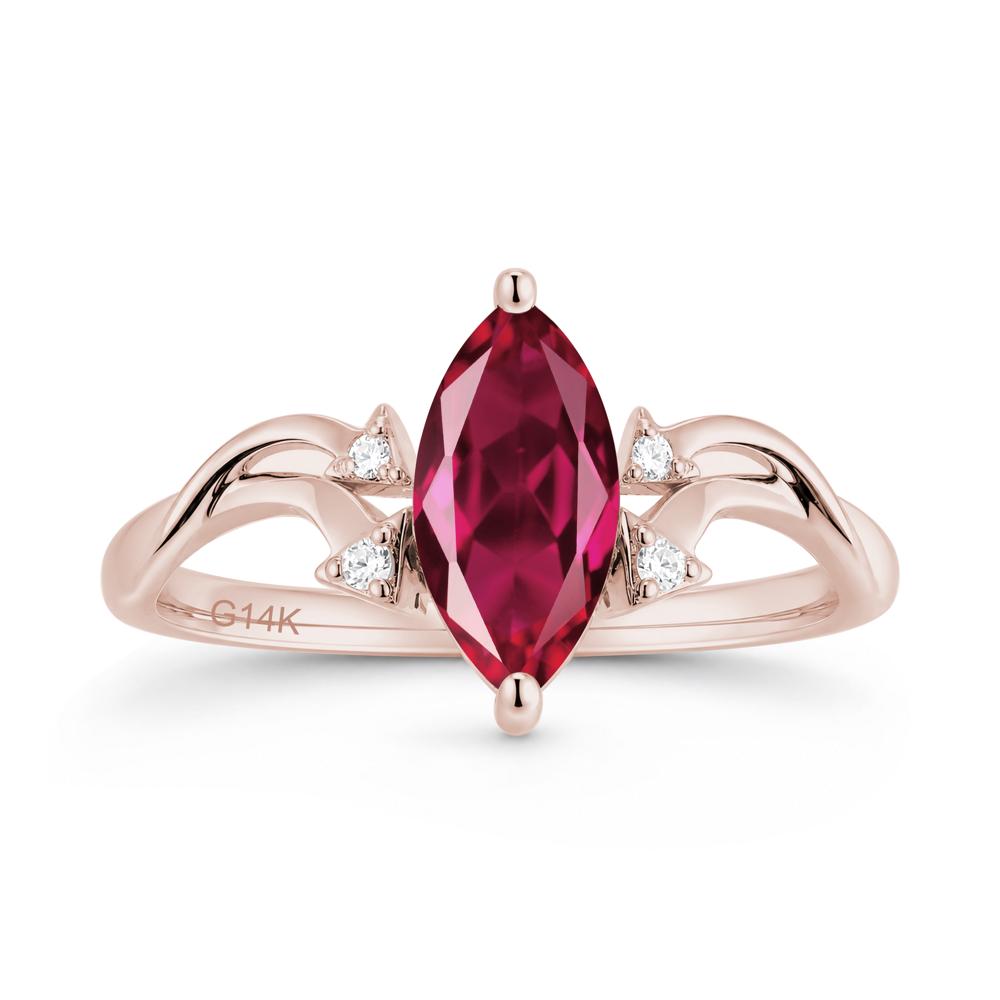 Marquise Cut Alexandrite Arrow Ring - LUO Jewelry #gemstone_Ruby