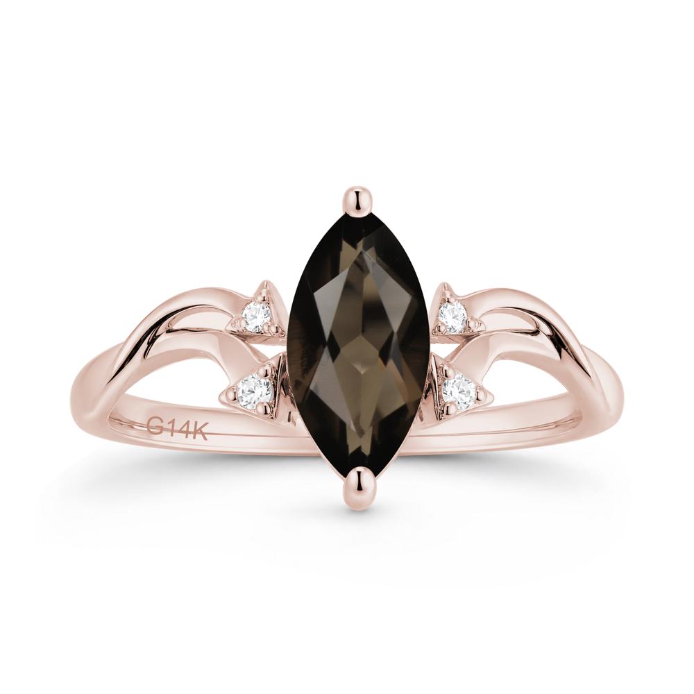 Marquise Cut Alexandrite Arrow Ring - LUO Jewelry #gemstone_Smoky Quartz