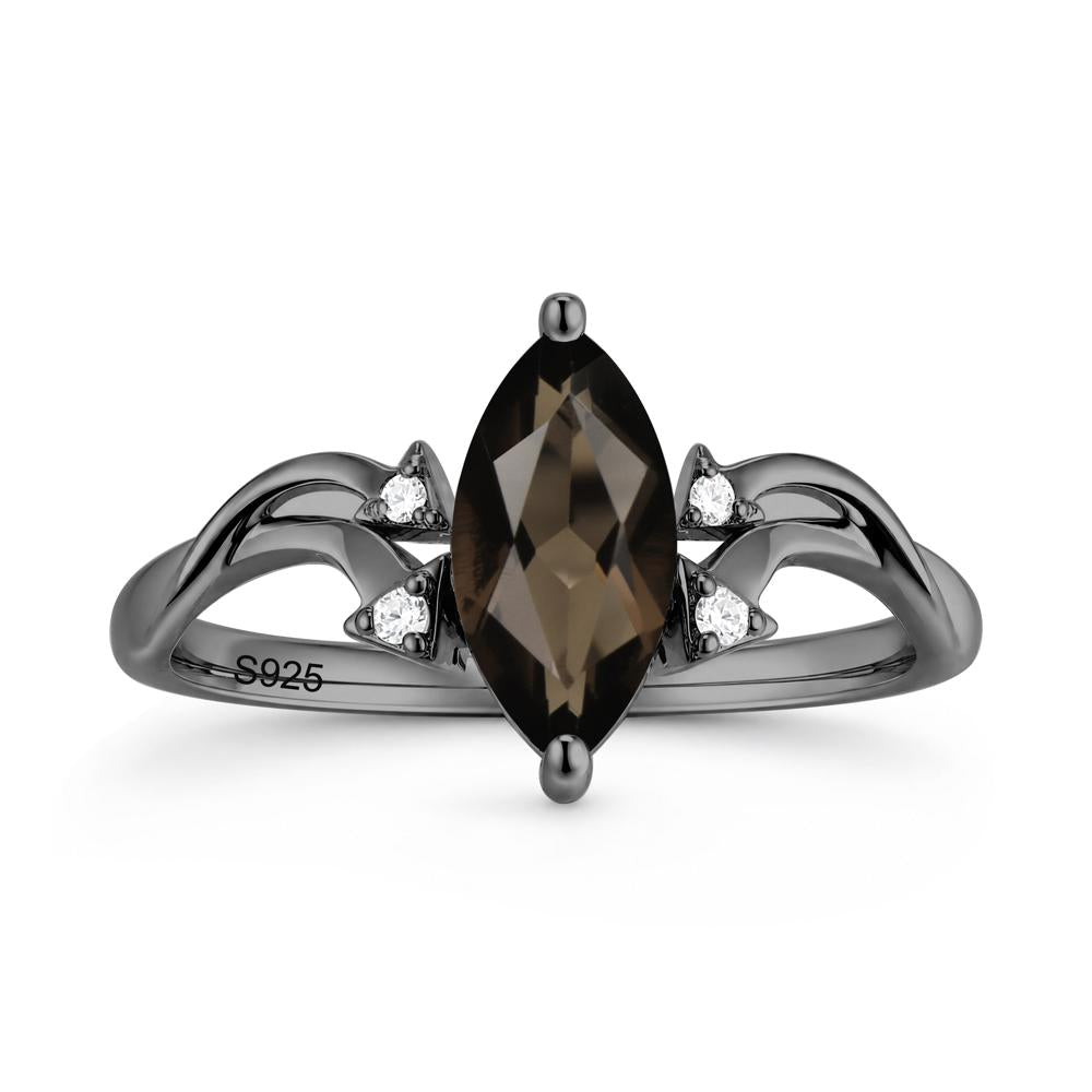 Marquise Cut Alexandrite Arrow Ring - LUO Jewelry #gemstone_Smoky Quartz