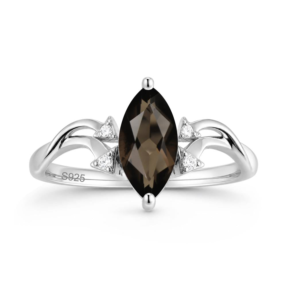 Marquise Cut Alexandrite Arrow Ring - LUO Jewelry #gemstone_Smoky Quartz