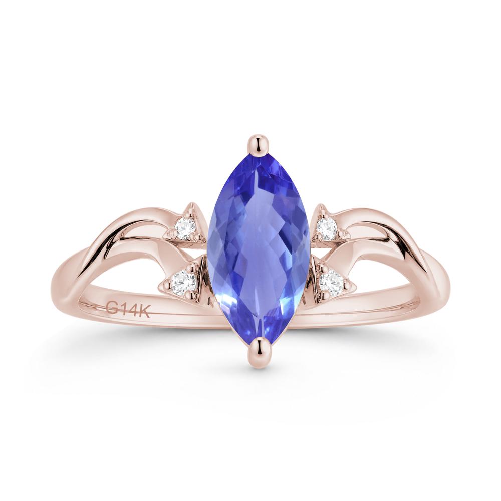 Marquise Cut Alexandrite Arrow Ring - LUO Jewelry #gemstone_Tanzanite