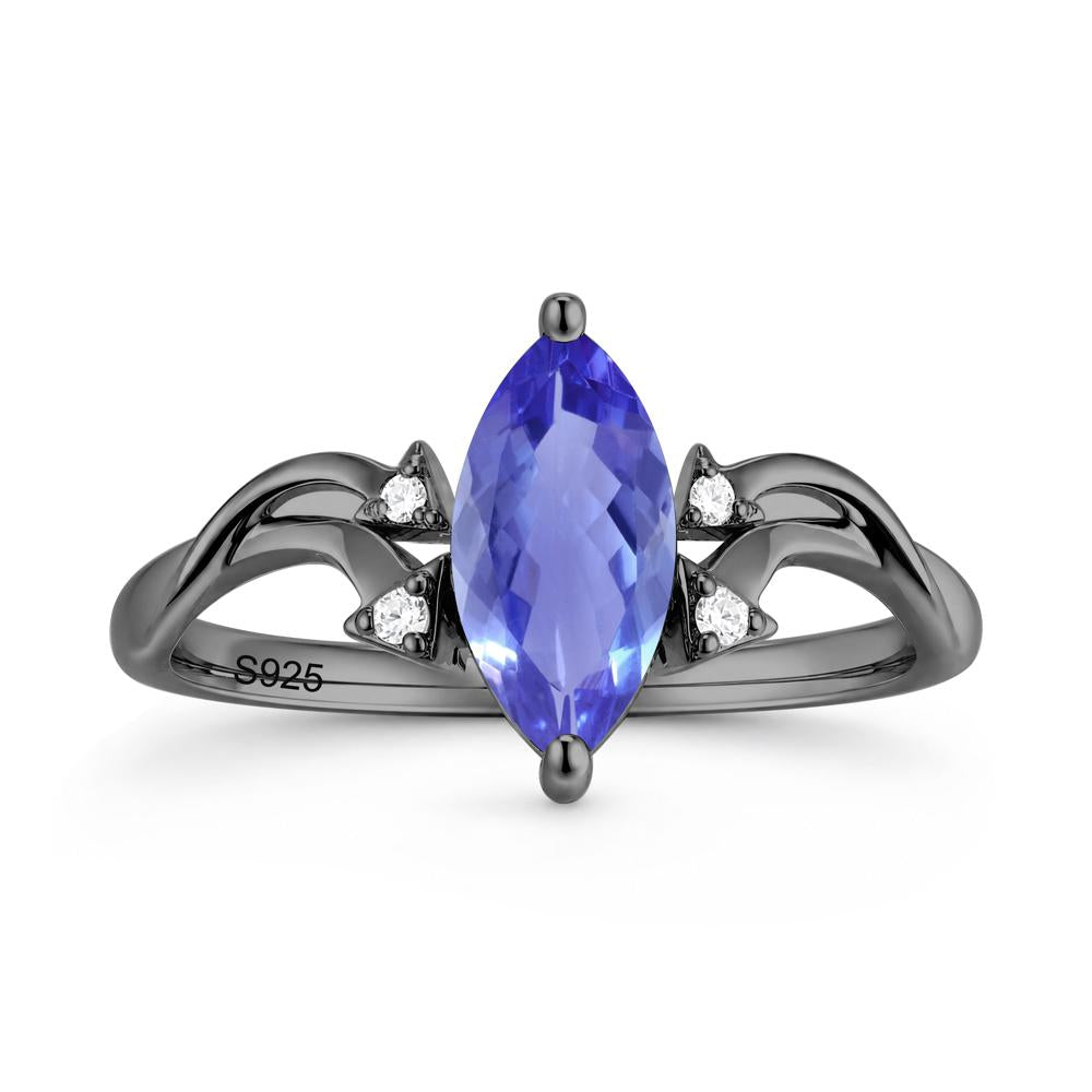 Marquise Cut Alexandrite Arrow Ring - LUO Jewelry #gemstone_Tanzanite