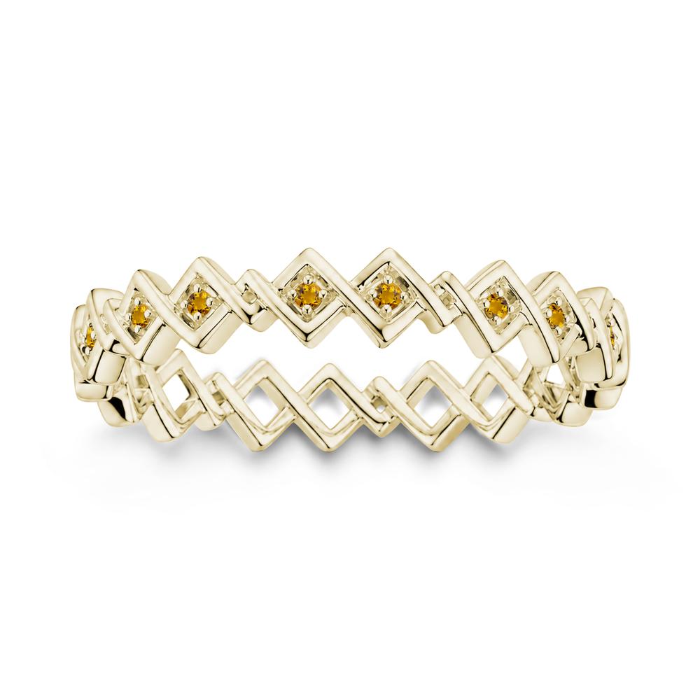 Twisted Infinity Aquamarine Wedding Band - LUO Jewelry #gemstone_Citrine