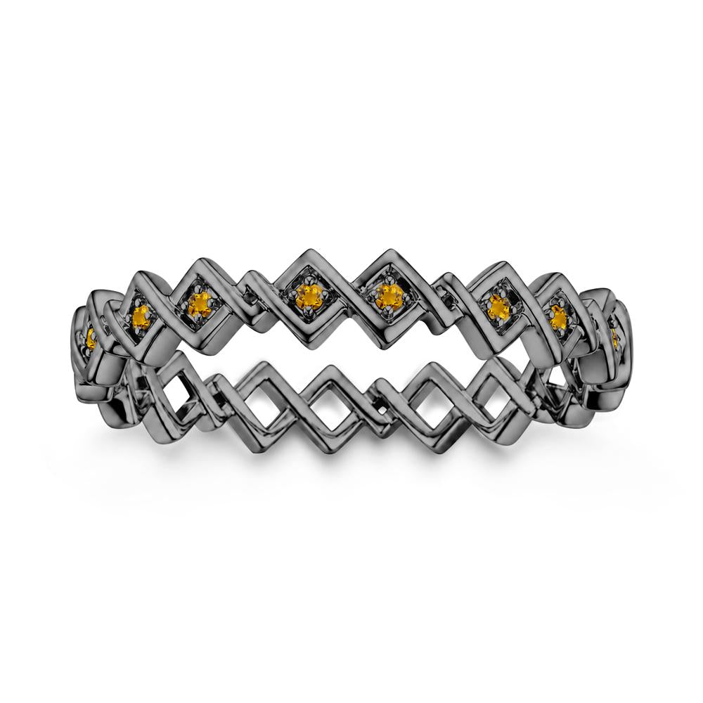 Twisted Infinity Aquamarine Wedding Band - LUO Jewelry #gemstone_Citrine