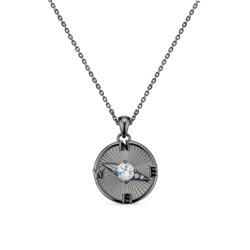 Alexandrite Compass Pendant Necklace for Women - LUO Jewelry #gemstone_Moonstone
