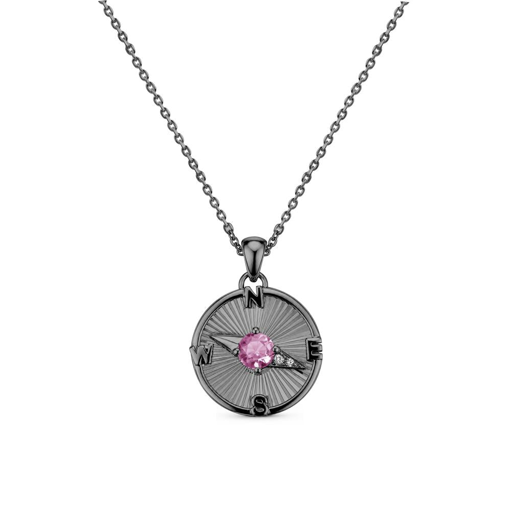 Alexandrite Compass Pendant Necklace for Women - LUO Jewelry #gemstone_Tourmaline