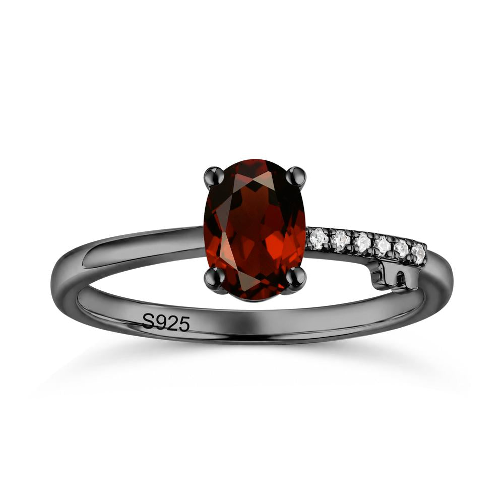 Oval Shaped Emerald Key Ring - LUO Jewelry #gemstone_Garnet