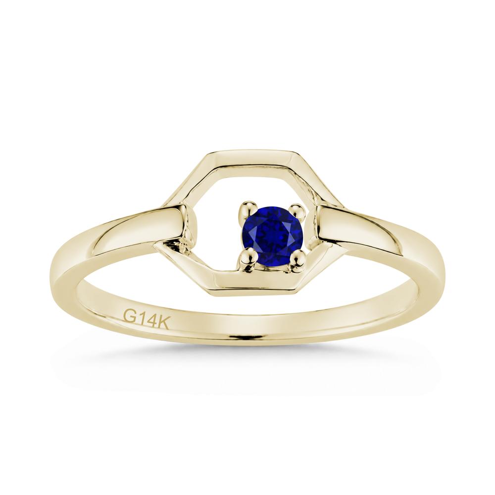 Minimalist Petite Solitaire Amethyst Ring - LUO Jewelry #gemstone_Sapphire