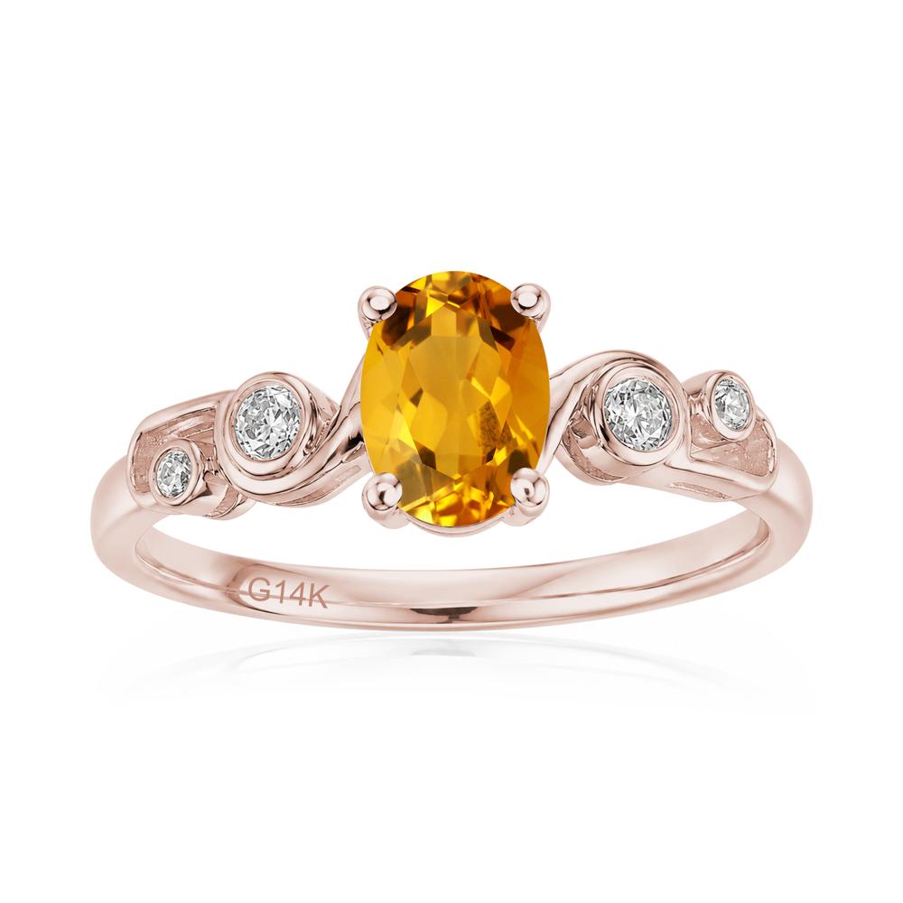 Oval Shaped London Blue Topaz Twisted Ring - LUO Jewelry #gemstone_Citrine