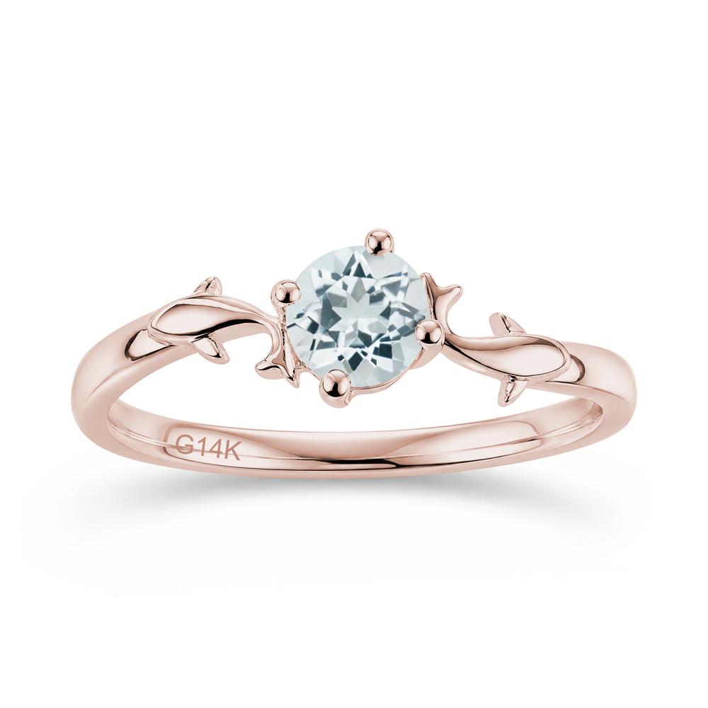 Solitaire Alexandrite Cute Fish Ring - LUO Jewelry #gemstone_Aquamarine