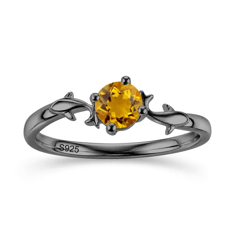 Solitaire Alexandrite Cute Fish Ring - LUO Jewelry #gemstone_Citrine