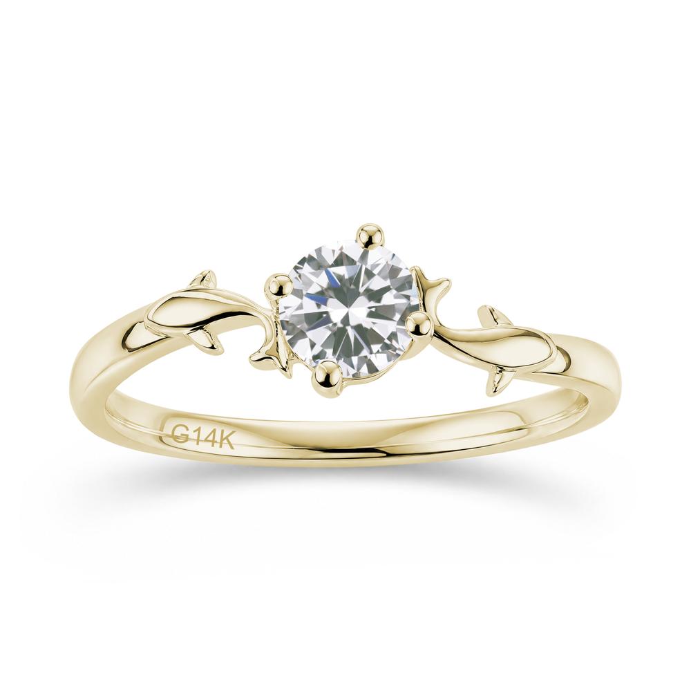 Solitaire Alexandrite Cute Fish Ring - LUO Jewelry #gemstone_Cubic Zirconia