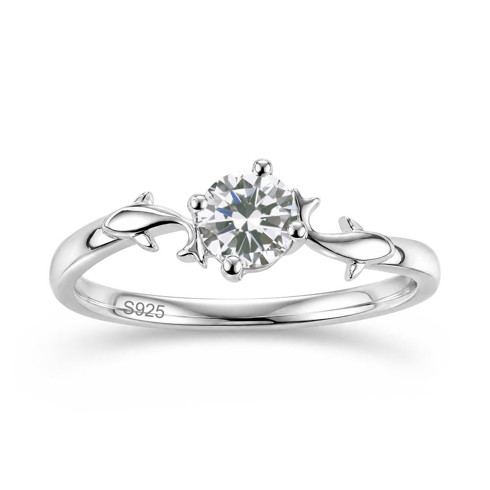 Solitaire Alexandrite Cute Fish Ring - LUO Jewelry #gemstone_Cubic Zirconia