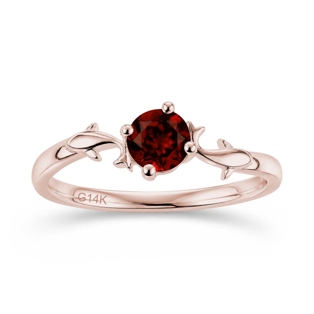 Solitaire Alexandrite Cute Fish Ring - LUO Jewelry #gemstone_Garnet