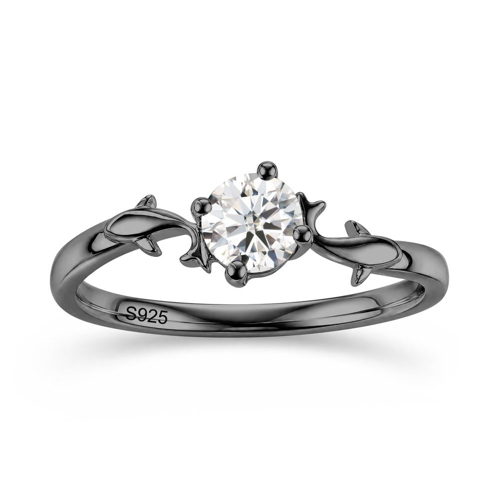 Solitaire Alexandrite Cute Fish Ring - LUO Jewelry #gemstone_Moissanite