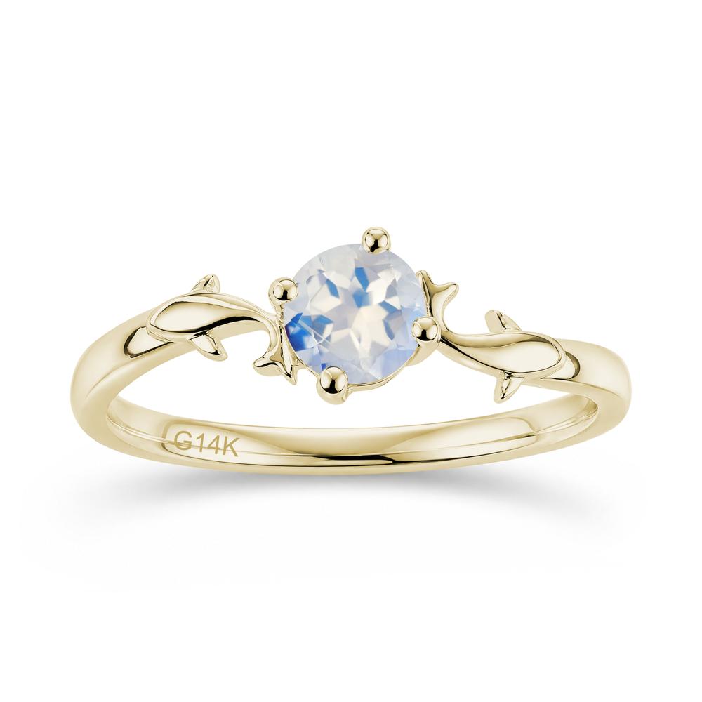 Solitaire Alexandrite Cute Fish Ring - LUO Jewelry #gemstone_Moonstone