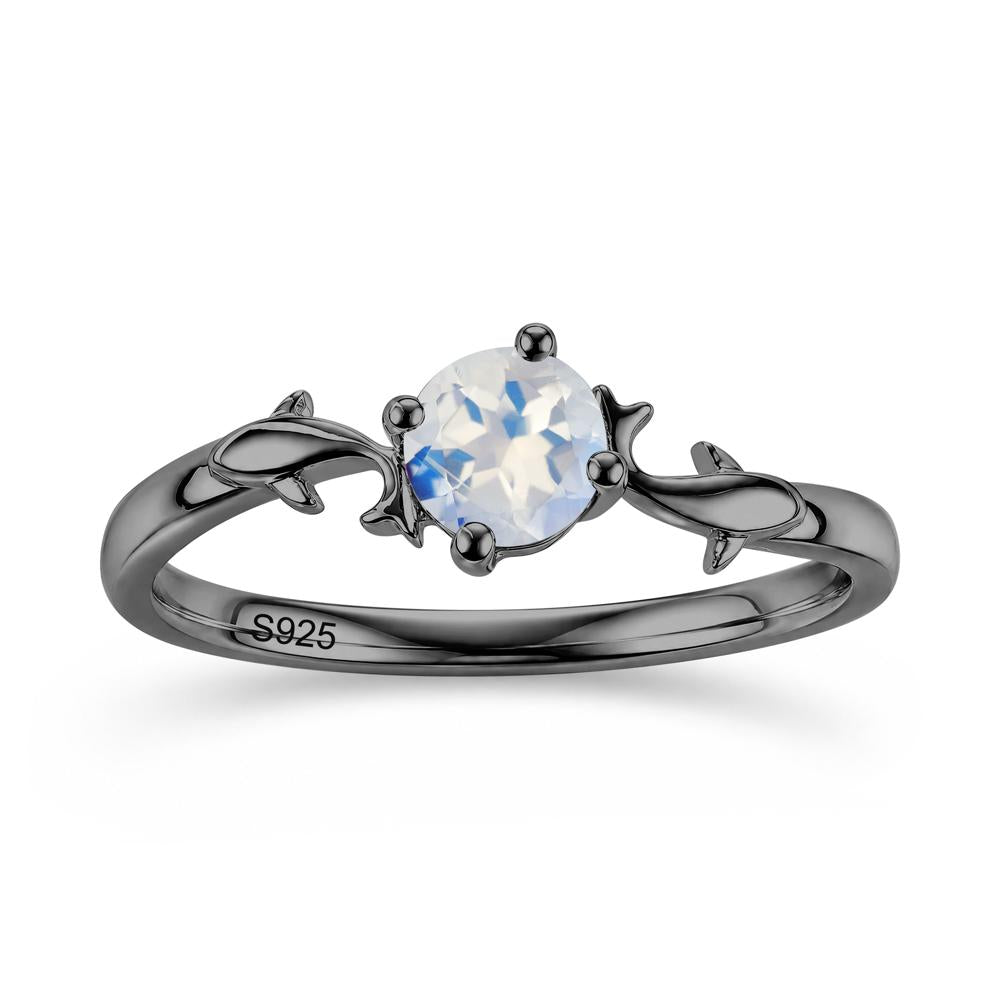 Solitaire Alexandrite Cute Fish Ring - LUO Jewelry #gemstone_Moonstone