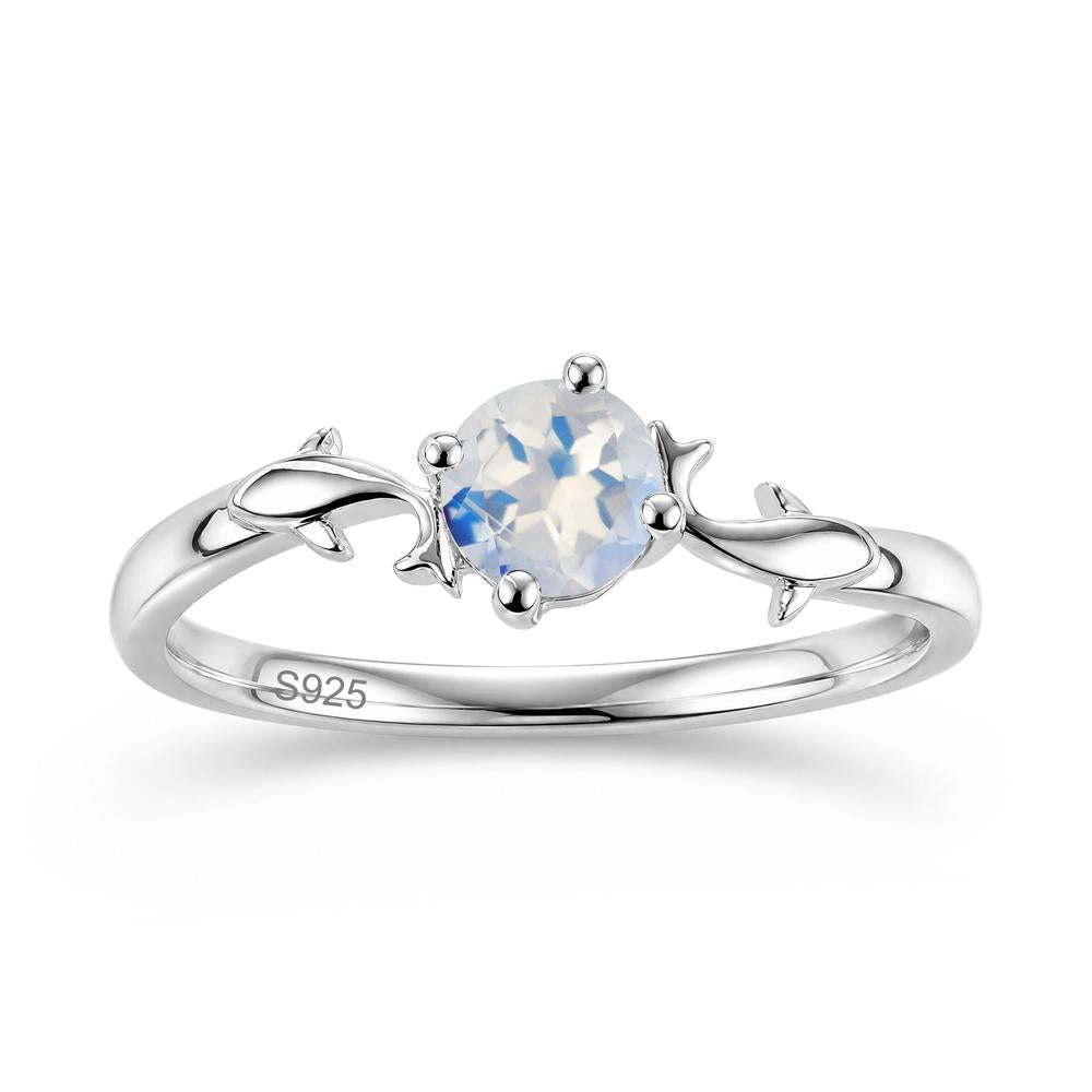Solitaire Alexandrite Cute Fish Ring - LUO Jewelry #gemstone_Moonstone