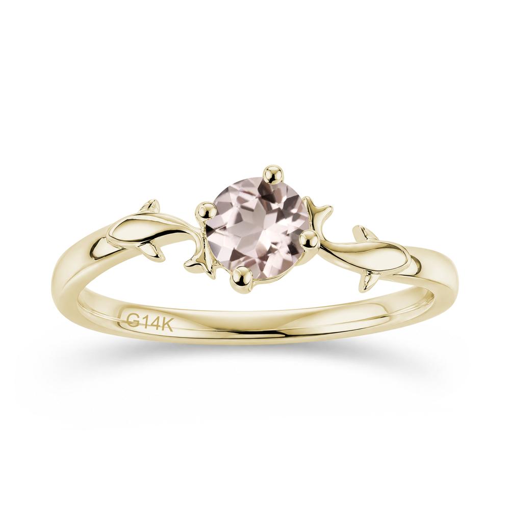 Solitaire Alexandrite Cute Fish Ring - LUO Jewelry #gemstone_Morganite