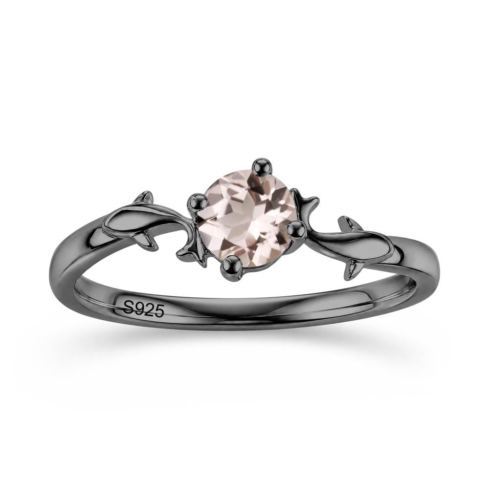 Solitaire Alexandrite Cute Fish Ring - LUO Jewelry #gemstone_Morganite