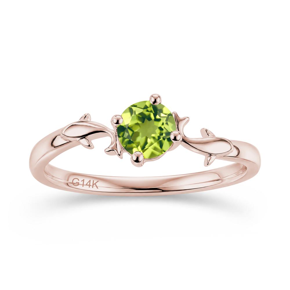 Solitaire Alexandrite Cute Fish Ring - LUO Jewelry #gemstone_Peridot