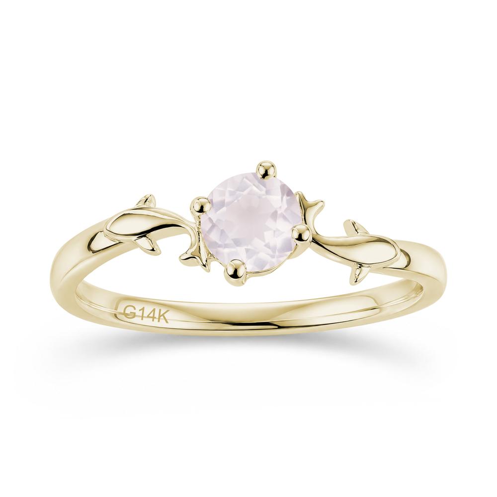 Solitaire Alexandrite Cute Fish Ring - LUO Jewelry #gemstone_Rose Quartz