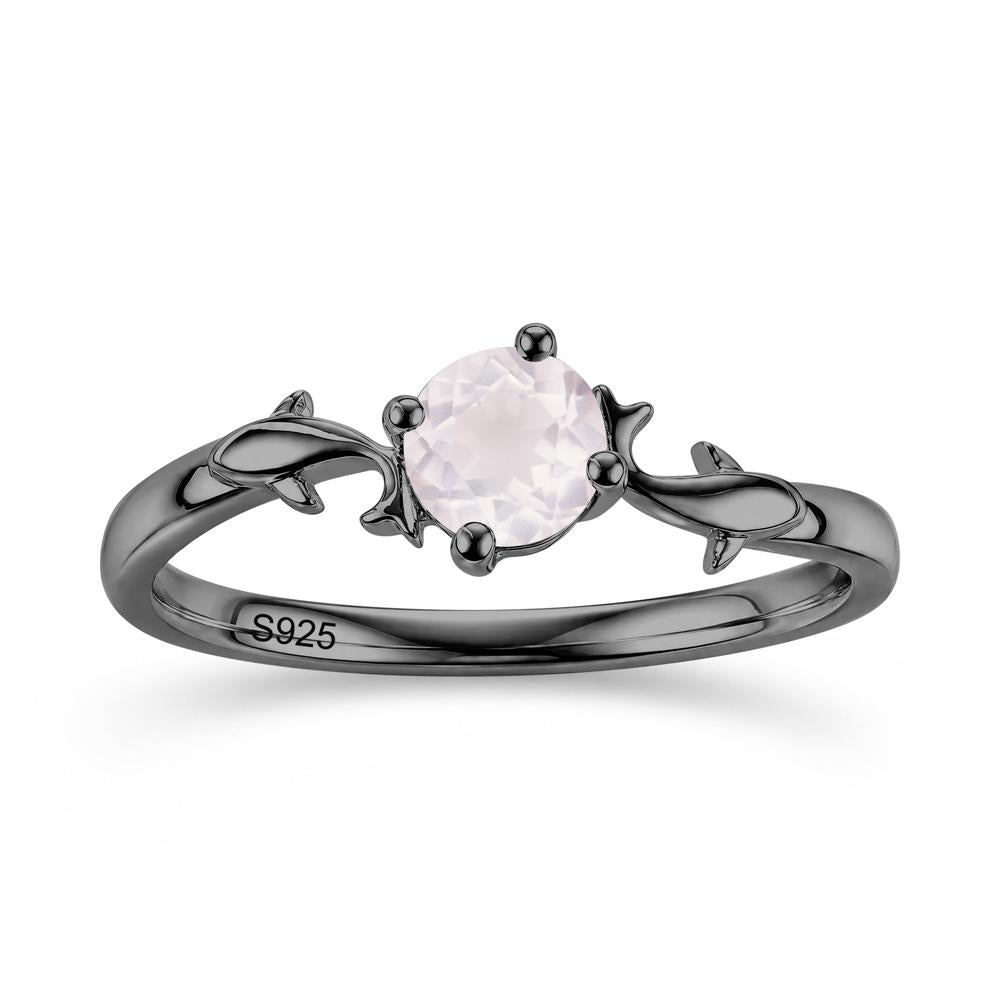 Solitaire Alexandrite Cute Fish Ring - LUO Jewelry #gemstone_Rose Quartz