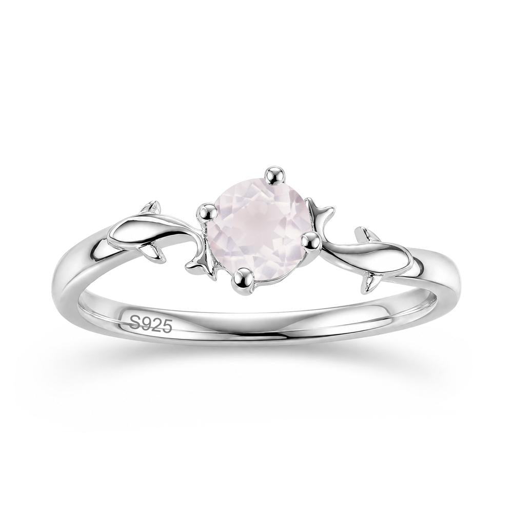 Solitaire Alexandrite Cute Fish Ring - LUO Jewelry #gemstone_Rose Quartz