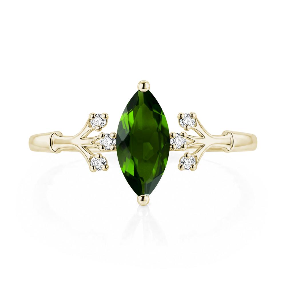 Marquise Cut Amethyst Branch Ring - LUO Jewelry #gemstone_Diopside