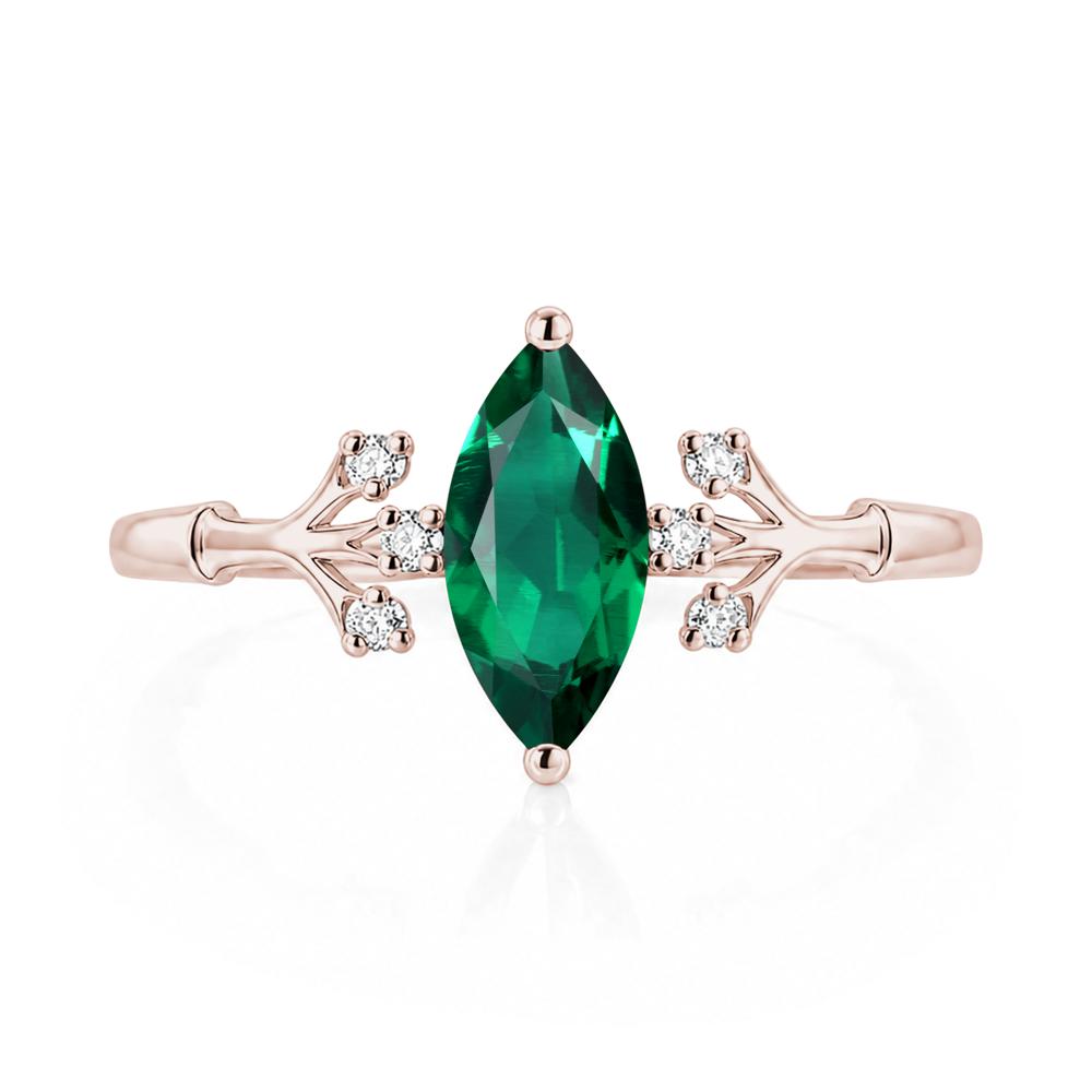 Marquise Cut Amethyst Branch Ring - LUO Jewelry #gemstone_Emerald