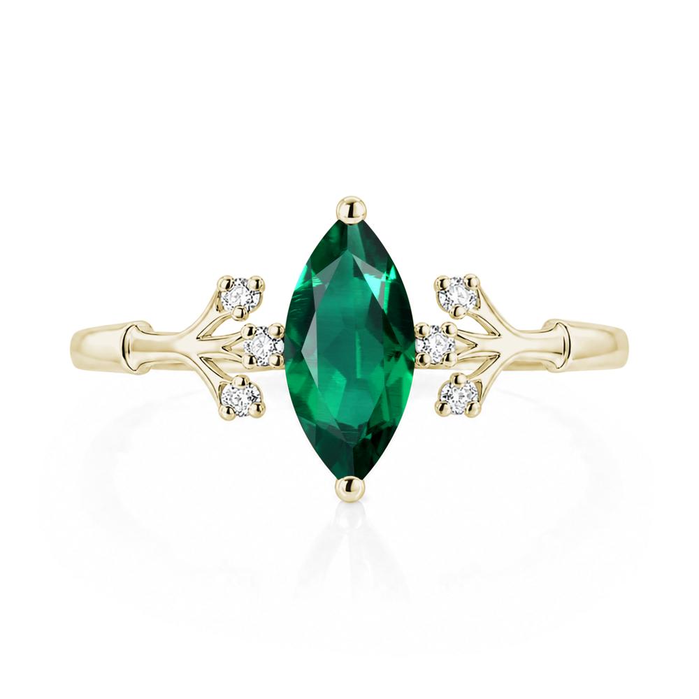 Marquise Cut Amethyst Branch Ring - LUO Jewelry #gemstone_Emerald