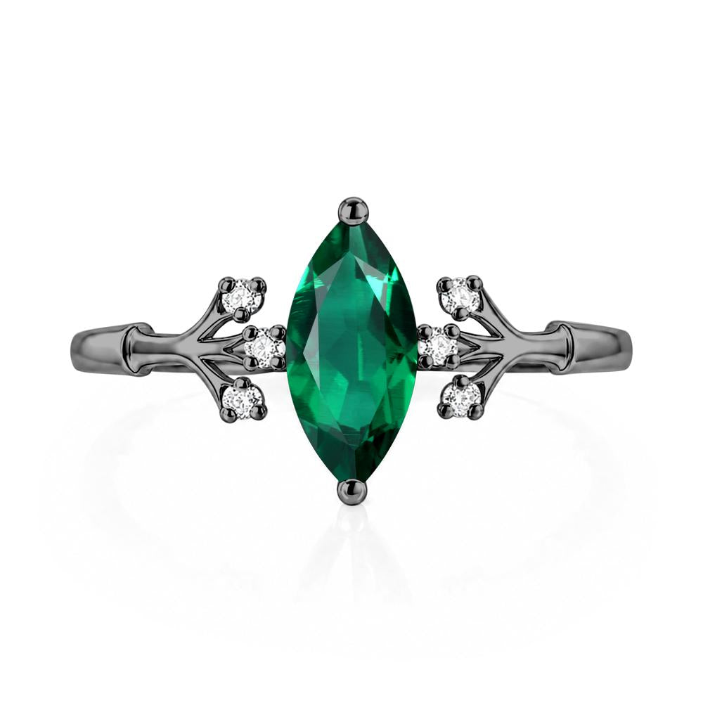 Marquise Cut Amethyst Branch Ring - LUO Jewelry #gemstone_Emerald