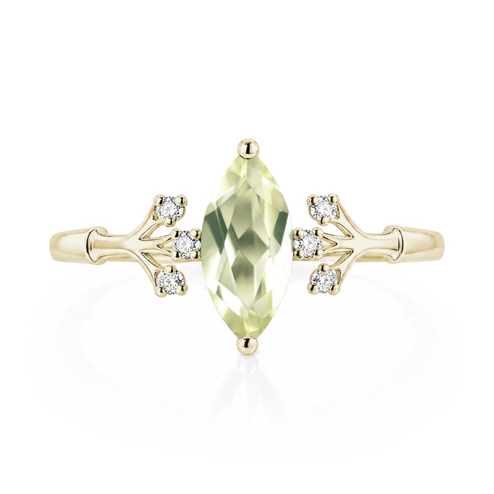 Marquise Cut Amethyst Branch Ring - LUO Jewelry #gemstone_Lemon Quartz