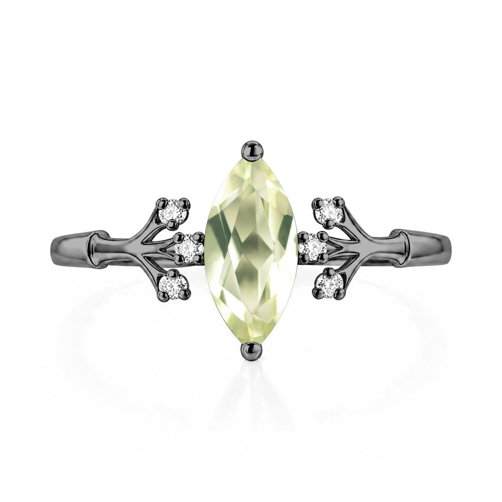 Marquise Cut Amethyst Branch Ring - LUO Jewelry #gemstone_Lemon Quartz