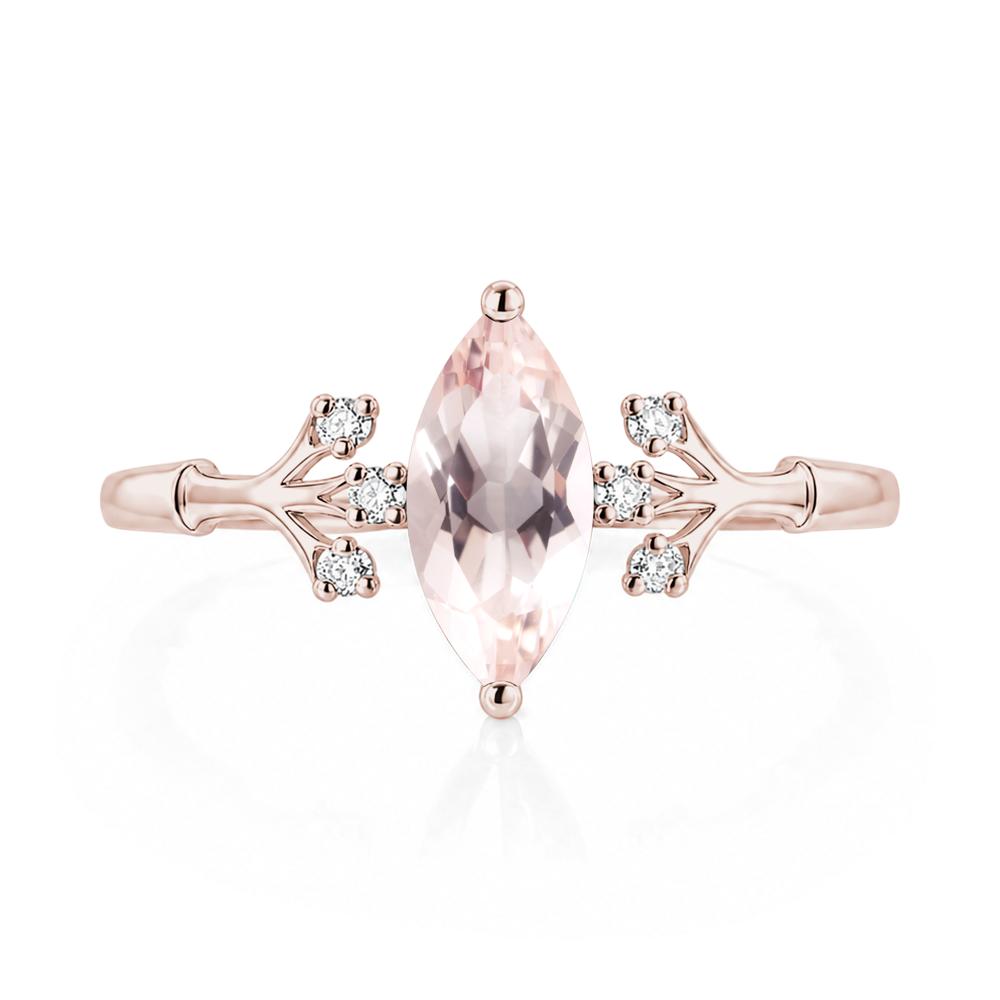 Marquise Cut Amethyst Branch Ring - LUO Jewelry #gemstone_Morganite