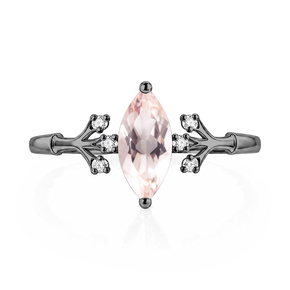 Marquise Cut Amethyst Branch Ring - LUO Jewelry #gemstone_Morganite